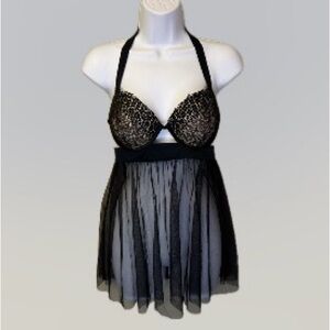 Victoria’s Secret Black Babydoll Size 34D